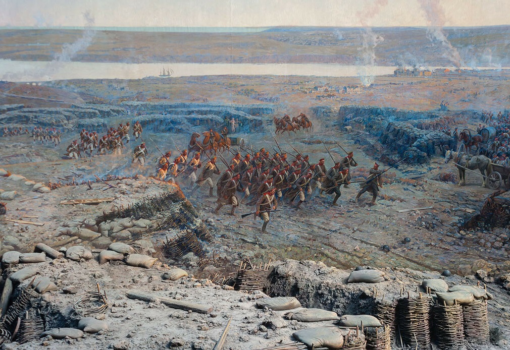 Оборона Севастополя» (фрагмент панорамы)